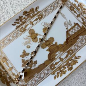 Sapphire and gold tennis bracelet